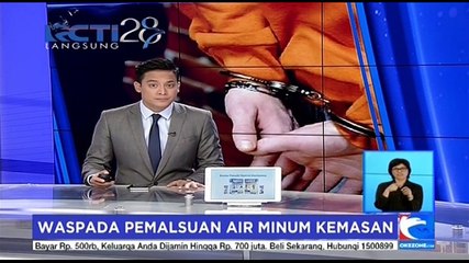 Polisi Tangkap Pelaku Pemalsu Air Minum Kemasan