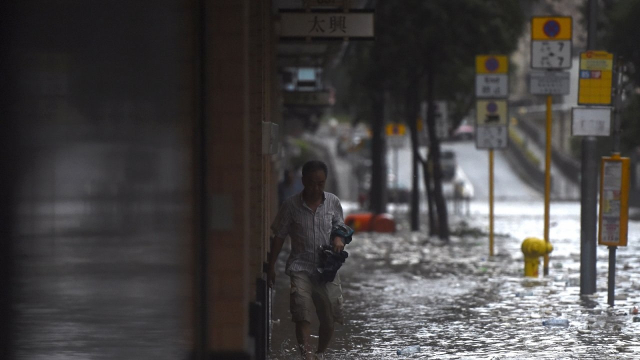 Clean up begins after typhoon Hato unleashes havoc across Hong Kong