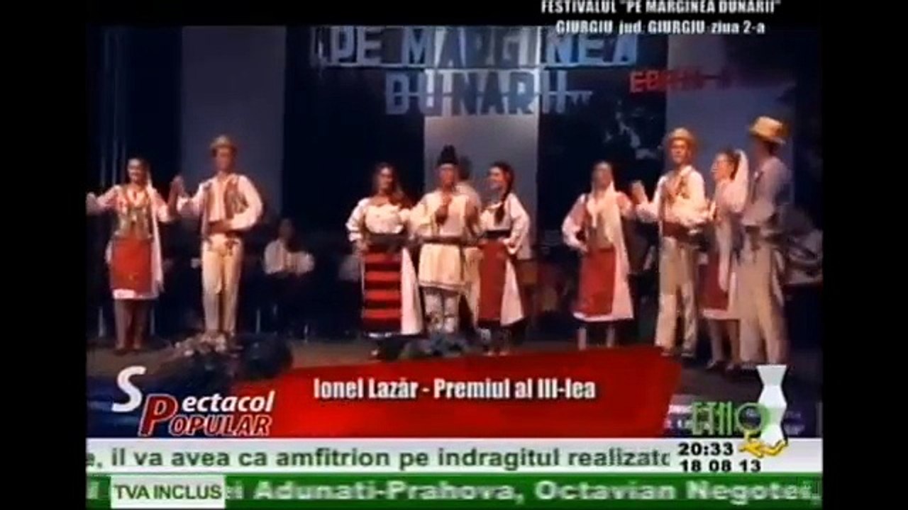 Ionel Lazar - Pe la noi pe Teleorman (Festivalul Pe marginea Dunarii - ETNO TV 2013)