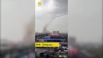 Les images impressionnantes d'une tornade en Chine