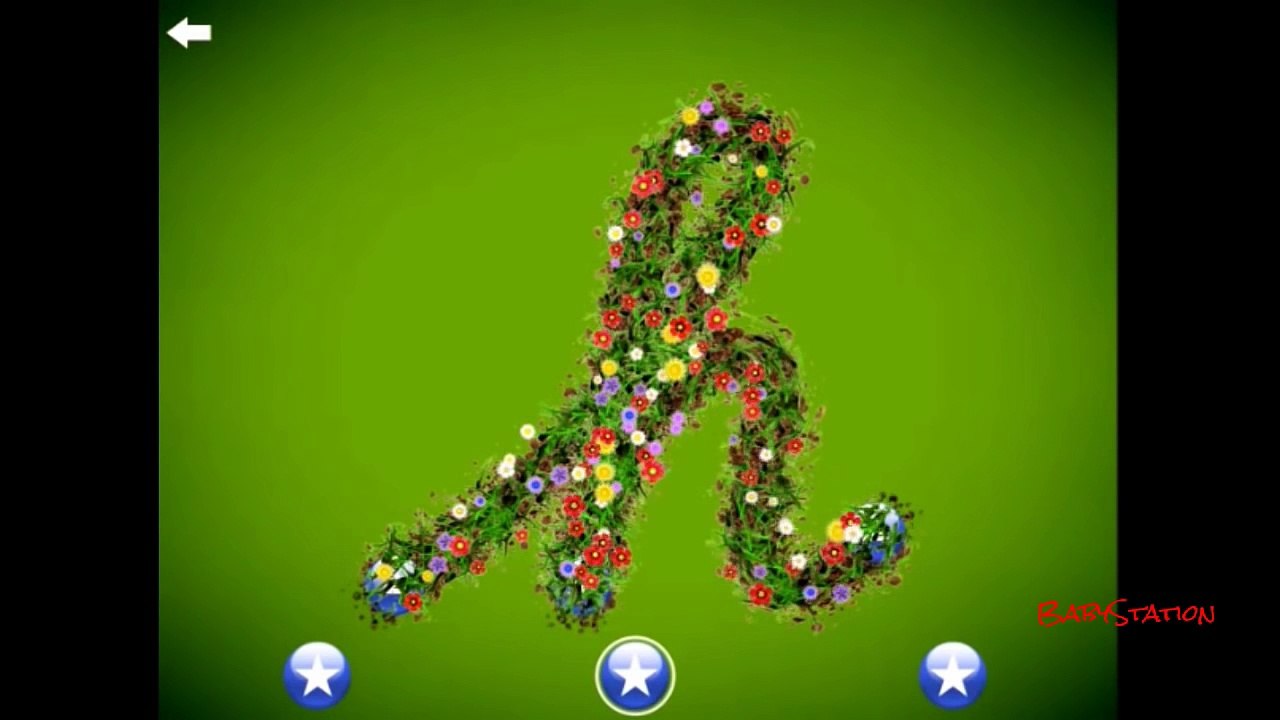 Learn writing CURSIVE alphabets with NEW animations - F to K - LetterSchool - By BabyStati