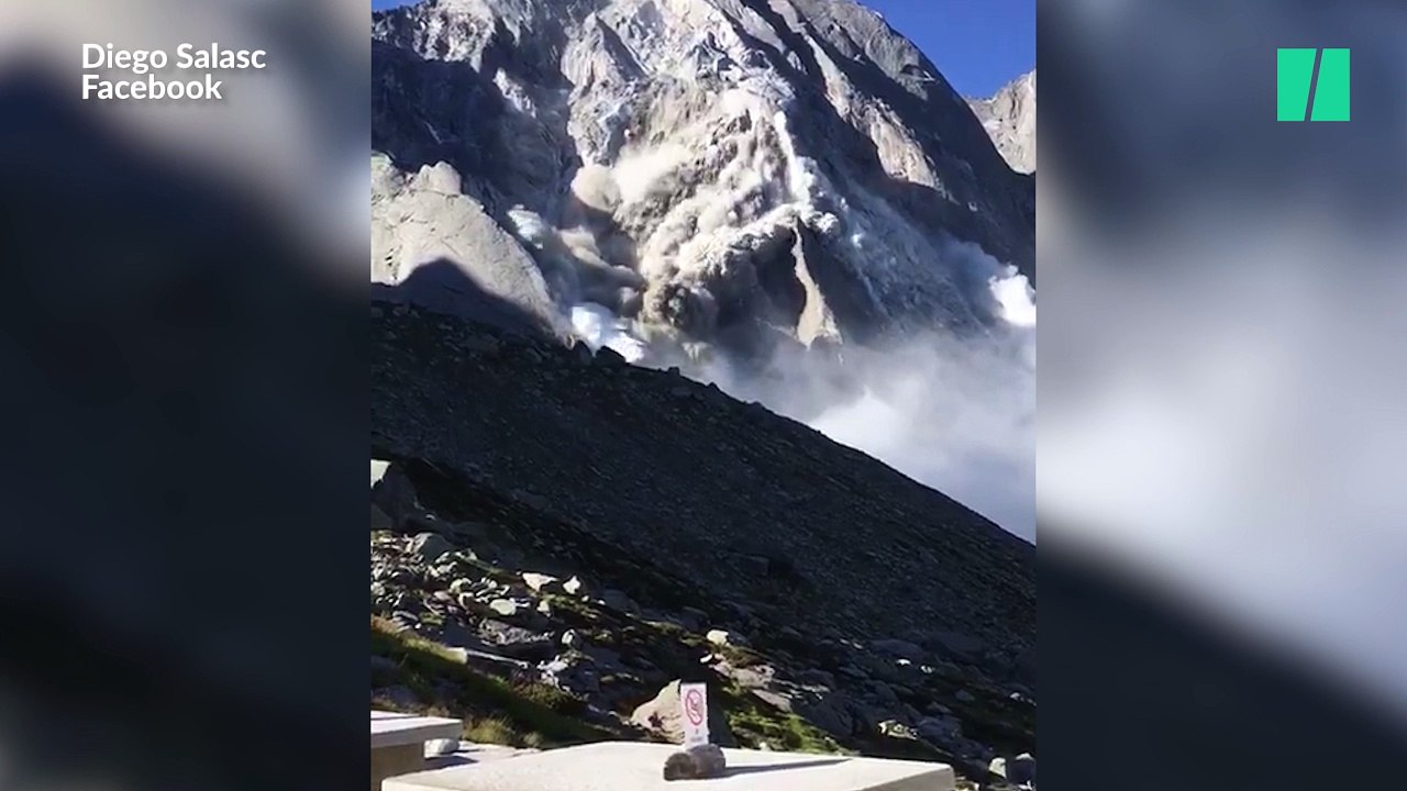 Les images de l'impressionnant glissement de terrain qui a fait huit disparus en Suisse