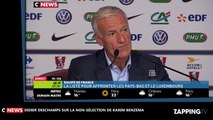 Karim Benzema non-sélectionné avec les Bleus, Didier Deschamps agacé par les journalistes (Vidéo)