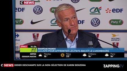 Karim Benzema non-sélectionné avec les Bleus, Didier Deschamps agacé par les journalistes (Vidéo)