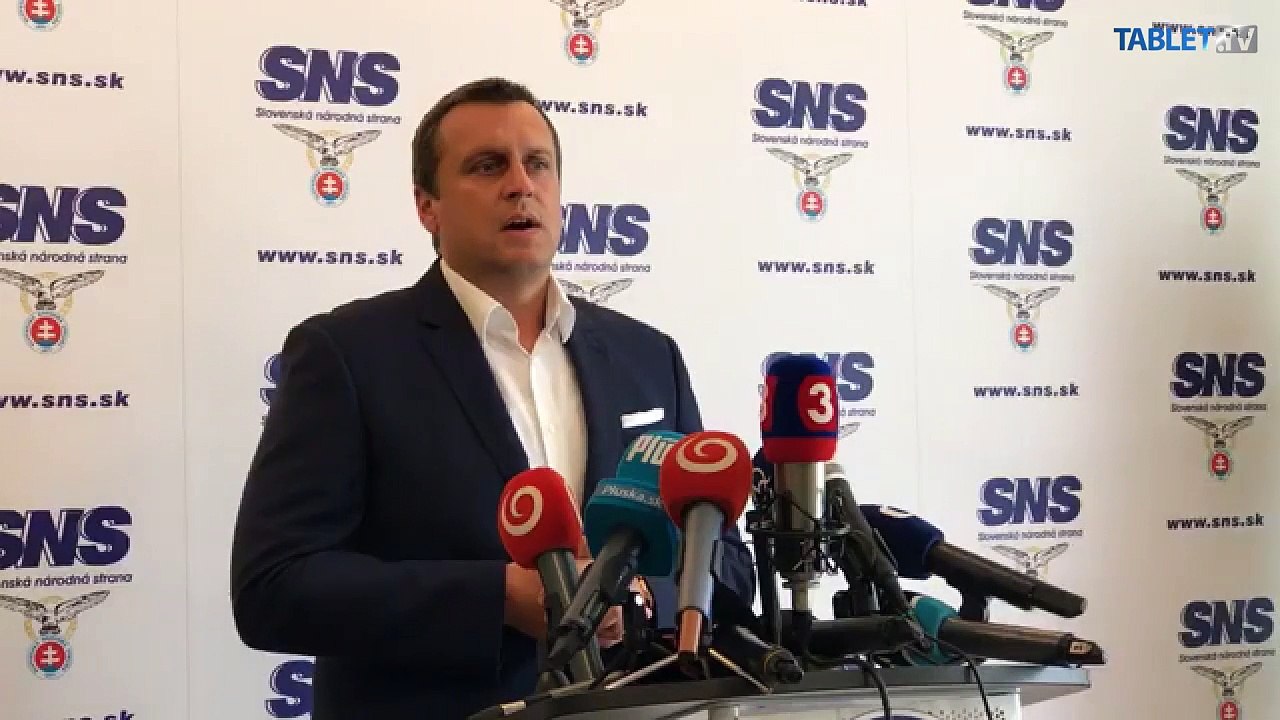 ZÁZNAM: Vyhlásenie predsedu SNS Andreja Danka