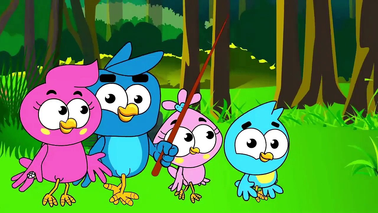 Birds Family In Hhe Bathroom Eps Cartoon Animation Nursery Rhymes by Arnold Thurlow