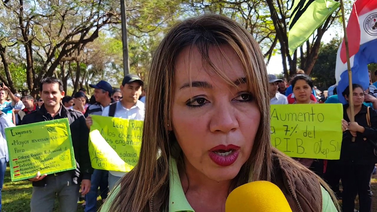Huelga docente en Curuguaty 24 de Agosto de 2017