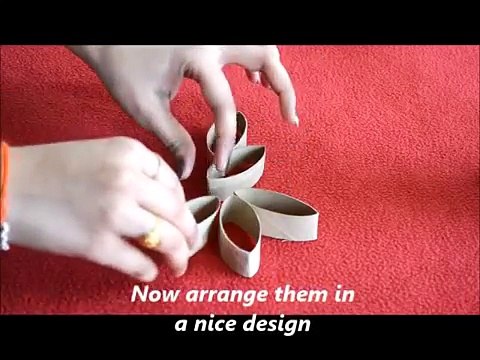 Traverser décoration bricolage papier Rouleaux chambre toilette à laide mur art