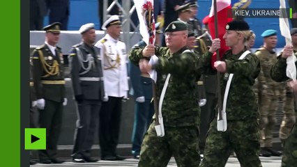 Des soldats de l’OTAN défilent à Kiev pour célébrer le Jour de l’indépendance de l'Ukraine