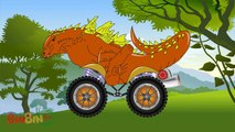 My cute Dinosaur Truck Vs Crocodile truck Finger Family Monster truck Kids Cartoons! Super