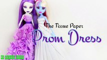DIY - How to Make: Doll No Sew Gown - Handmade - Crafts - PROM DRESS - 4K