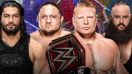 Campeonato Universal WWE SummerSlam 2017 - Strowman machaca a Lesnar contra las mesas