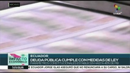 Ecuador: deuda pública cumple con las medidas de ley