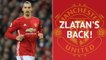 Zlatan Ibrahimovic: back at Man United