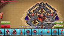 Clash of Clans - Town hall 7 (Th7) War Base   Defense REPLAY - ANTi Dragon ANTi Hog Strate