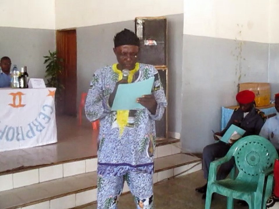 Discours du responsable de BL Mbalmayo