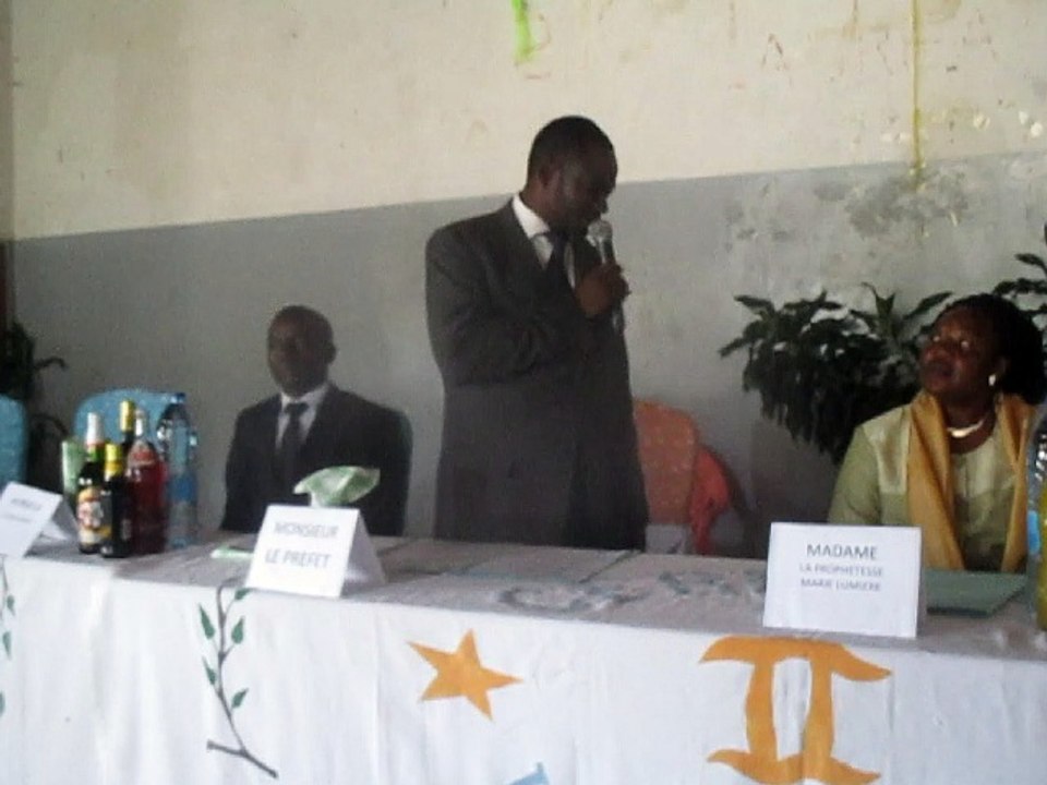 discours du representant du prefet du Nyong et so'o