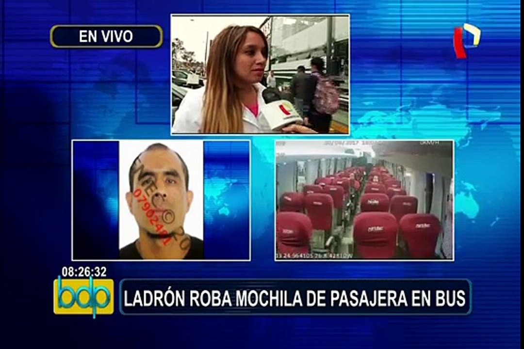 Ica: sujeto roba equipaje de pasajera dentro de bus interprovincial