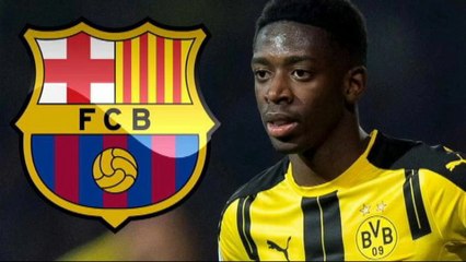 عثمان ديمبيلي رسميا لاعب برشلونة الجديد