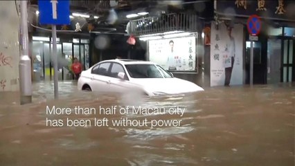 Macau and Hong Kong face brunt of deadly typhoon