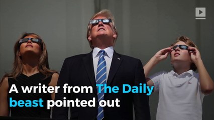 Trump retweets anti-Obama eclipse meme