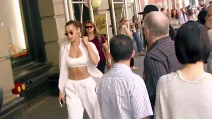 See Bella Hadid’s Scary Skinny Waist In A Crop Top