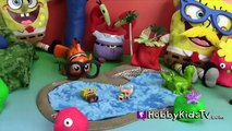Surprise PLAY-DOH EGG Toys in Sponge Bobs World! Candy, Disney, Nickelodeon HobbyKidsTV Fr