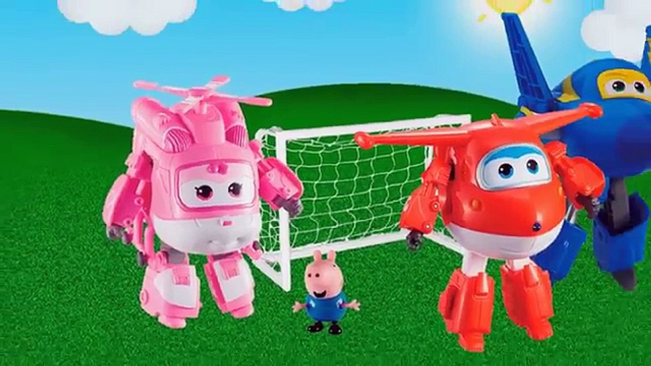 Peppa Pig Super Wings pintinho amarelinho e Dinossauro George Pig VS Godzila dois epidódio