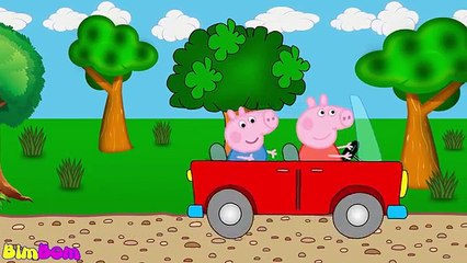 George Pig and Danny Dog fly into space. Peppa Pig Spaceship.