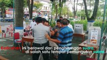 Bentrok Antar Polisi dan Massa Tak Terhindari di Depan Kantor KPU Jawa Tengah