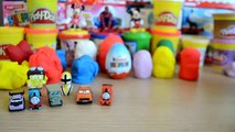 13 Play-Doh Kinder Surprise Eggs Disney Cars 2 Marvel Spiderman Hulk Thomas And friends Be