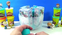 GIANT Elsa Anna Surprise Eggs Play Doh - Disney Frozen Kristoff Olaf Sven MLP Mystery Mini