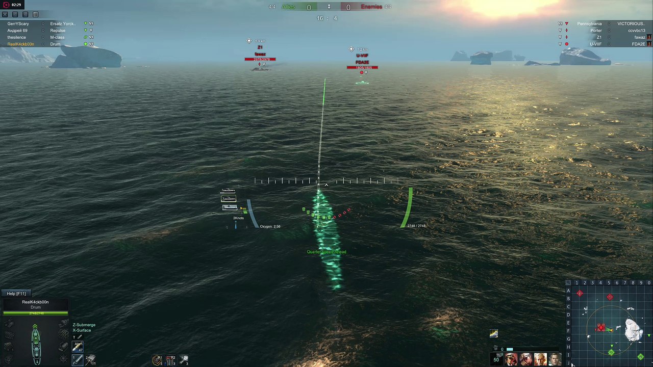 Steal ocean t6 sub perfectplay 3 kills