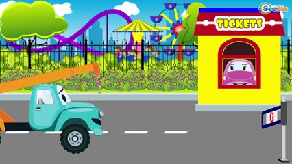 JCB Excavator - Real Trucks For Kids - Children Video Construction Vehicles