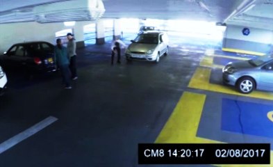 Car Parking Garage Fight Ends in Knock Out