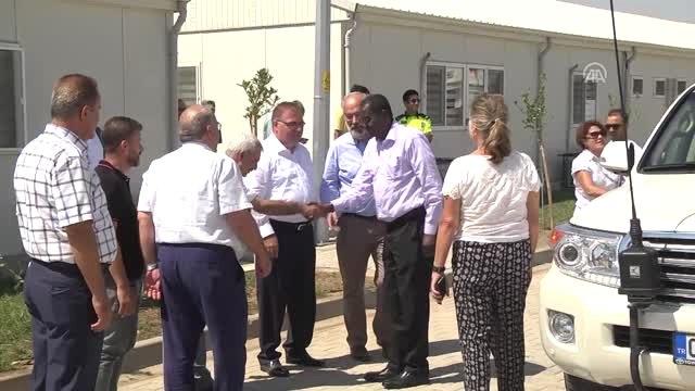 BM Heyeti, Geçici Barınma Merkezi'ni Ziyaret Etti