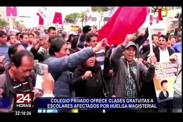 下载视频: Colegio privado ofrecerá clases gratuitas a escolares afectados por huelga