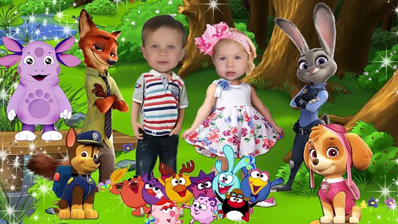 Y dedos de la familia Smeshariki canción en ruso |