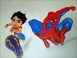 SPIDERMAN and SHIVA antv cartoon Speed COLORING PAGES for kids Spiderman Cartoon Games in