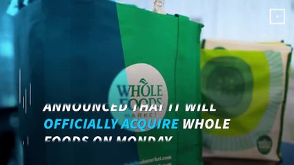 Amazon will start offering Whole Foods discounts on Monday