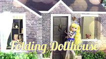 Bricolaje cómo para hacer plegable casa de muñecas en profundidad hecho a mano muñeca artesanías