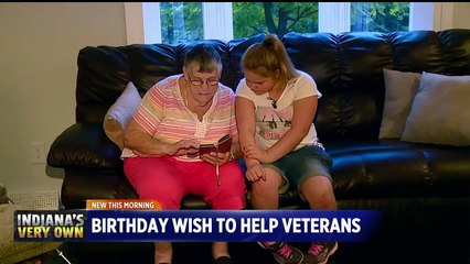 Descargar video: Girl Asks for Donations to Help Homeless Veterans Instead of Birthday Presents