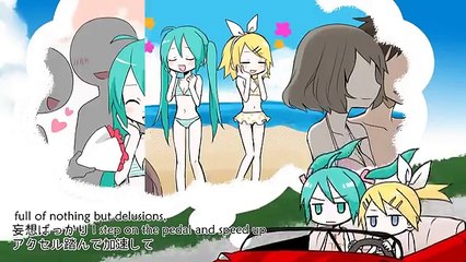 Complet idole projet été Hatsune Miku Miku rin kagamine Rin été diva 60fps ralenti