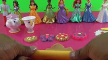 Beldad Sirena fiesta jugar plastilina princesa nieve té Blanco con Disney doh ariel rapunzel