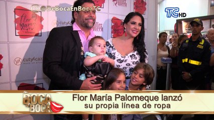 Flor María Palomeque presentó su línea de ropa