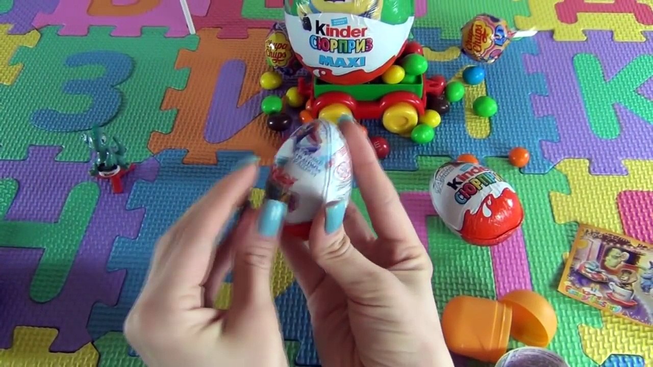 Huevos huevos huevos sorpresa Kinder sorpresa huevos 224 de liberación de mega en línea en unboxing de Rusia