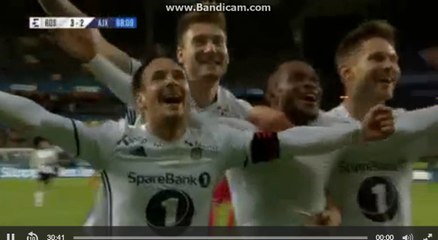 S.Adegbenro Goal  Rosenborg 3 - 2 Ajax 24.08.2017 HD ( 2- 2 )