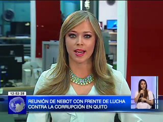 Reunión de Nebot con Frente de Lucha contra la corrupción en Quito