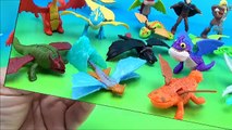 new HOW TO TRAIN YOUR DRAGON 2 SET OF 14 McDONALDS HAPPY MEAL MOVIE TOYS VIDEO REVIEW