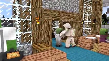 De la glace monstre école sculpture contre Minecraft animation fnaf mobs